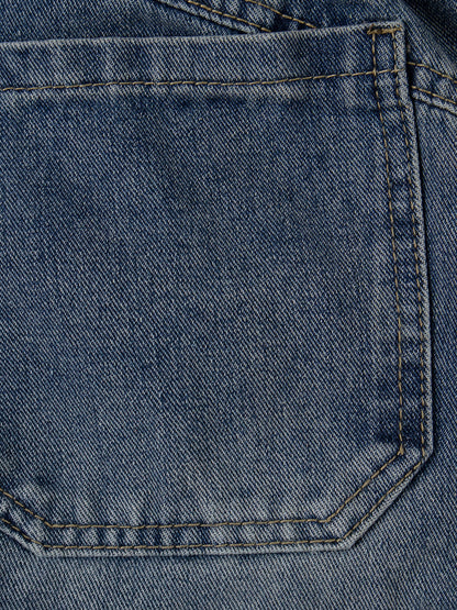 Aelfric Eden Detachable Plaid Layer Baggy Jeans