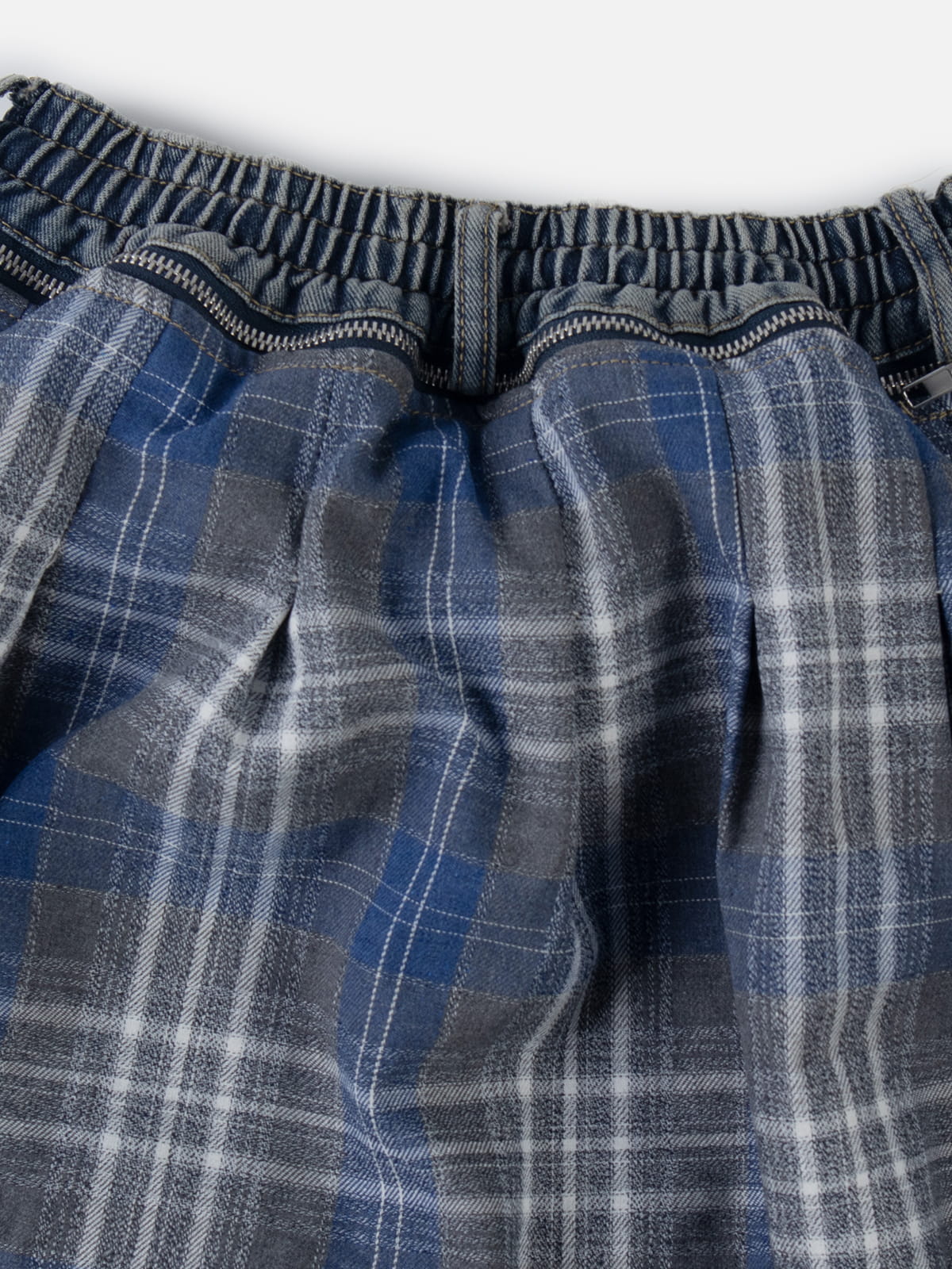 Aelfric Eden Detachable Plaid Layer Baggy Jeans