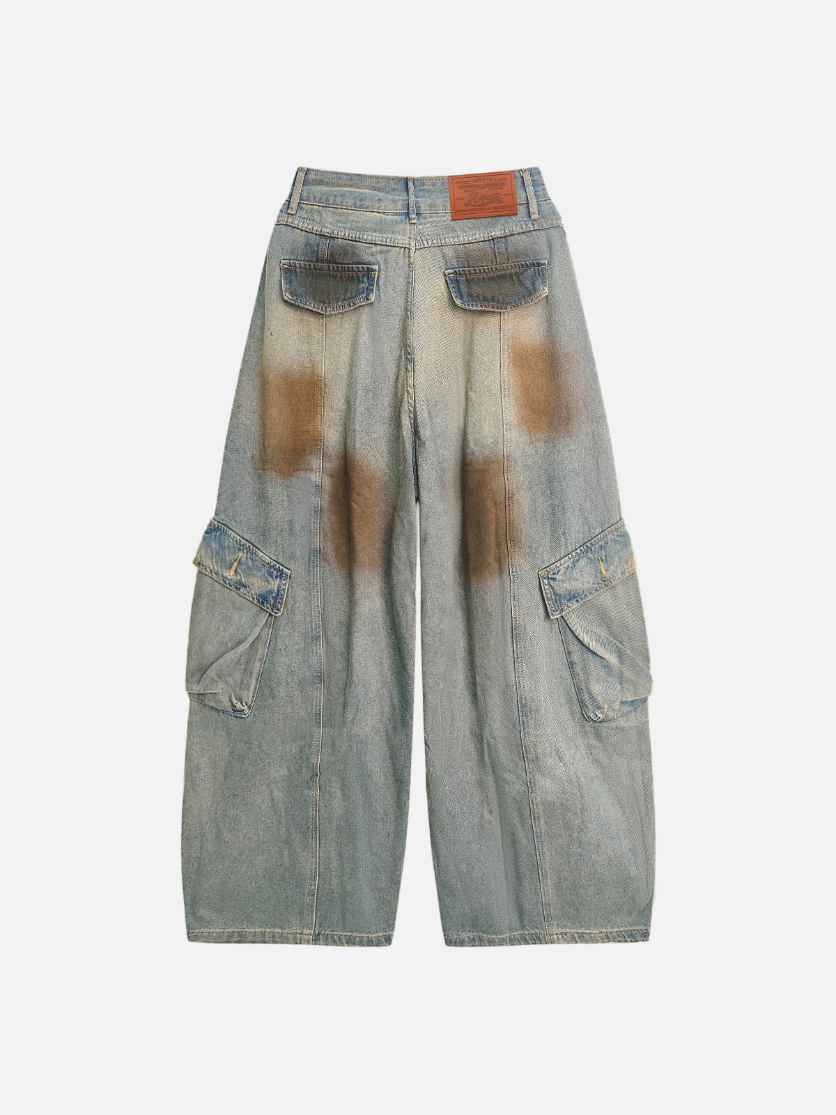 Aelfric Eden Paint Splatter Baggy Barrel Jeans