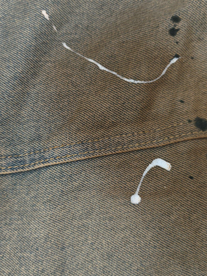 Aelfric Eden Paint Splatter Baggy Barrel Jeans