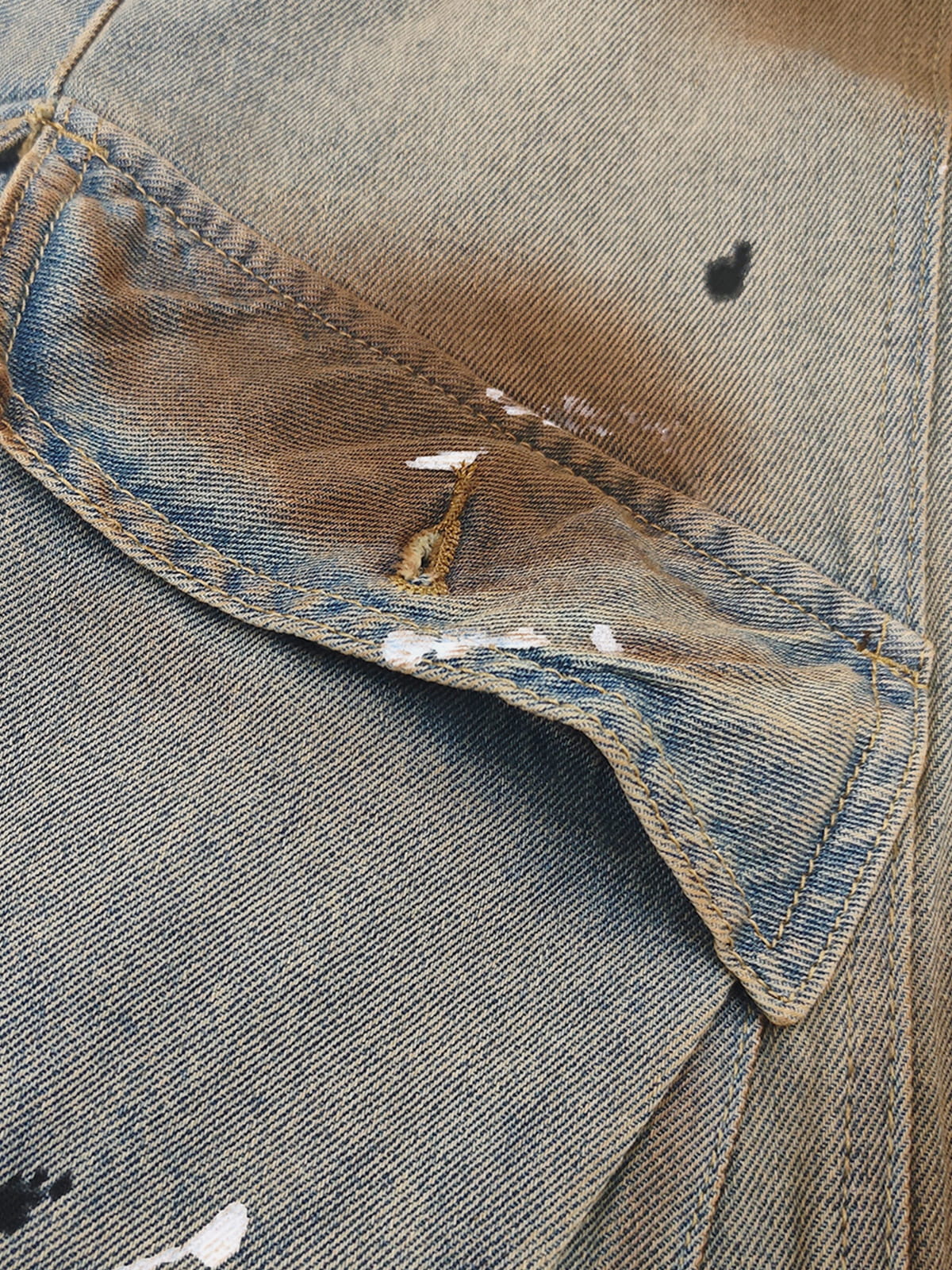 Aelfric Eden Paint Splatter Baggy Barrel Jeans