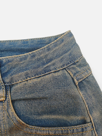 Aelfric Eden Paint Splatter Baggy Barrel Jeans