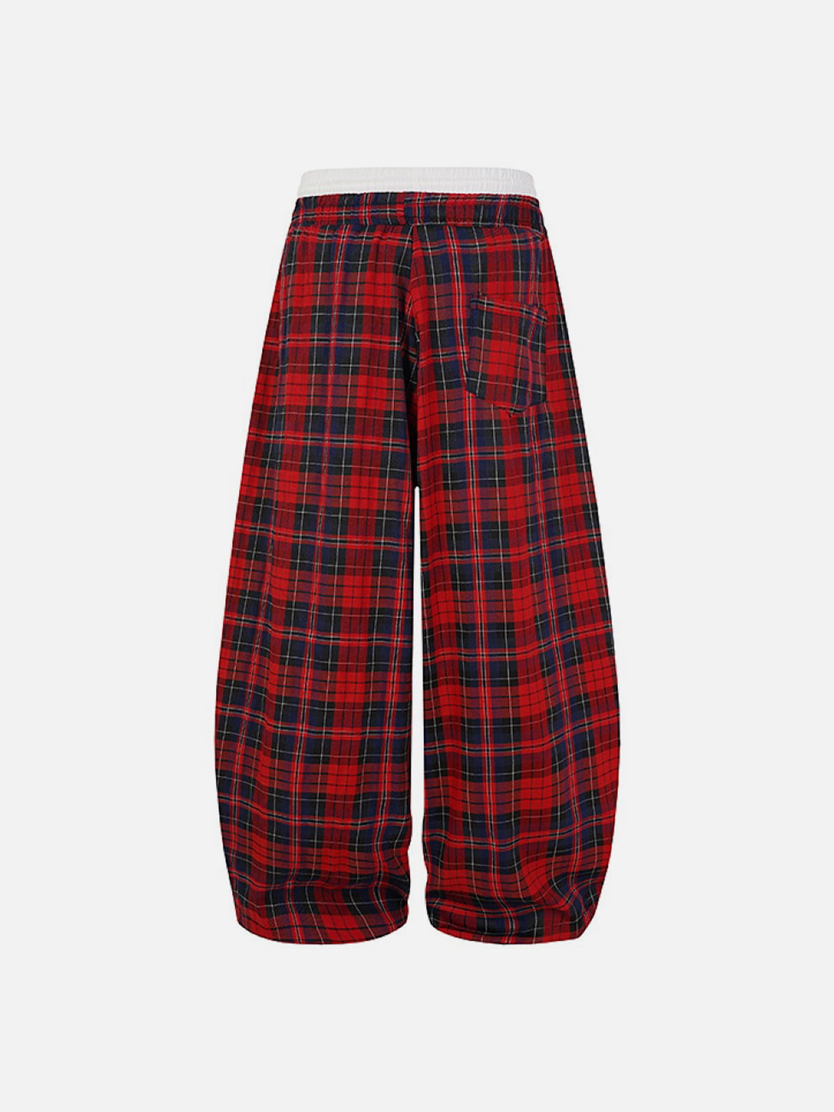 Aelfric Eden Double Waist Plaid Baggy Sweatpants