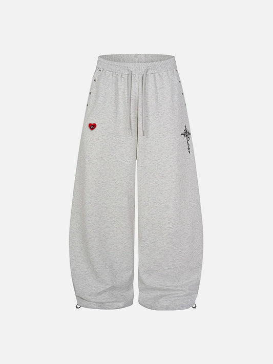 Aelfric Eden Cross Print Baggy Sweatpants