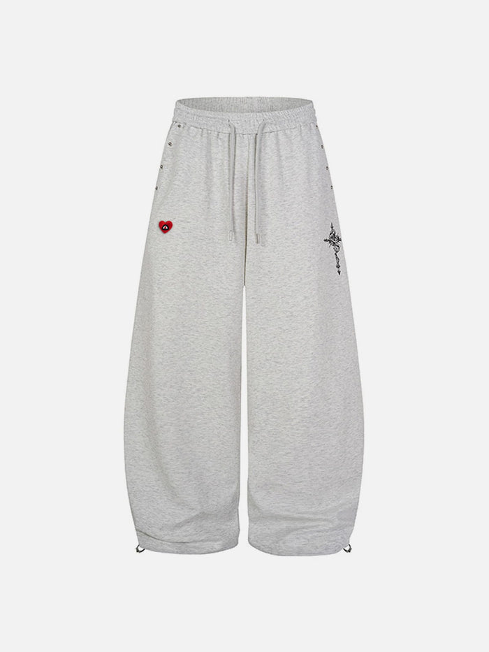 Aelfric Eden Cross Print Baggy Sweatpants