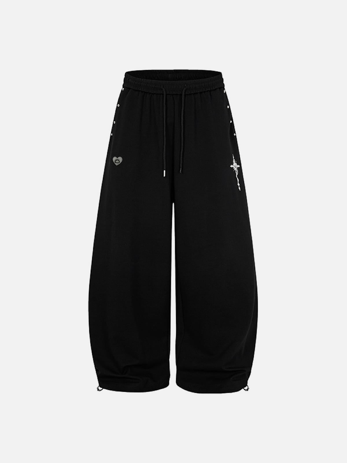 Aelfric Eden Cross Print Baggy Sweatpants
