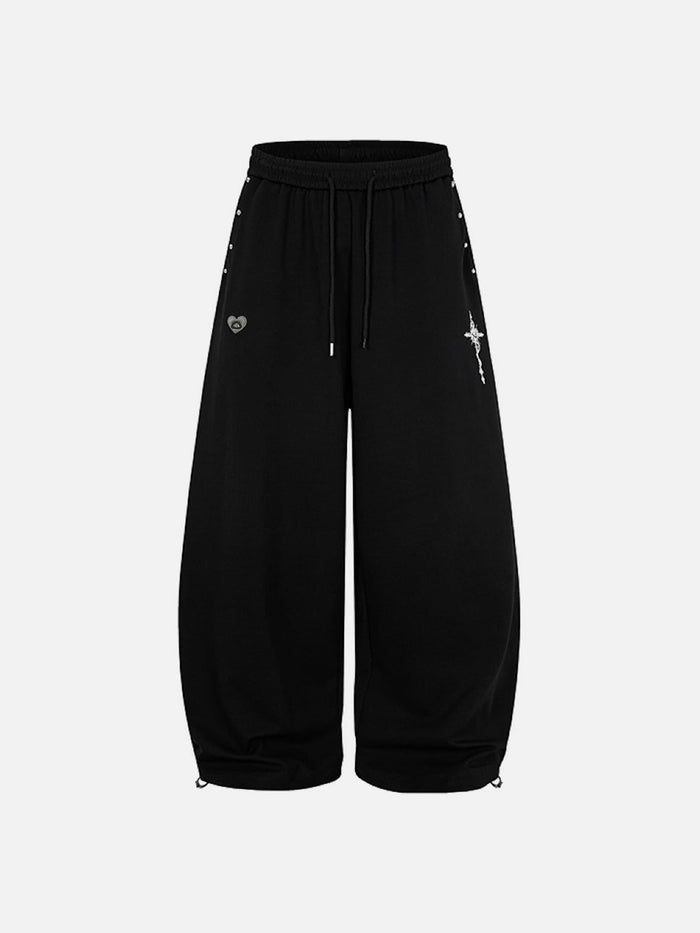 Aelfric Eden Cross Print Baggy Sweatpants