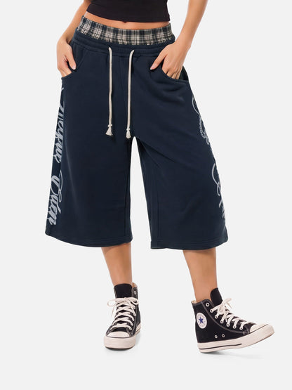 Aelfric Eden Double Waist Script Longline Shorts
