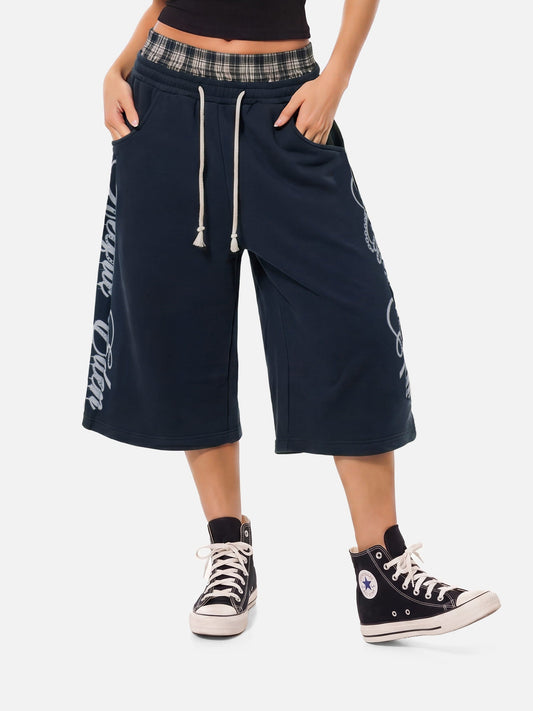 Aelfric Eden Double Waist Script Longline Shorts