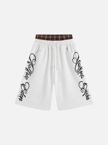 Aelfric Eden Double Waist Script Longline Shorts