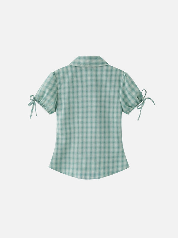 Aelfric Eden Plaid Cat Short Sleeve Shirt