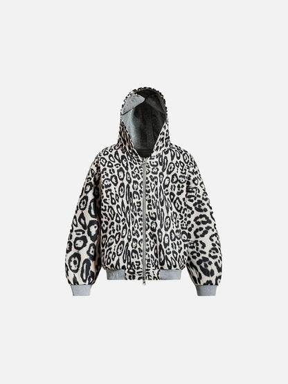 [Pre-Order] Aelfric Eden Reversible Leopard Zip Up Hoodie