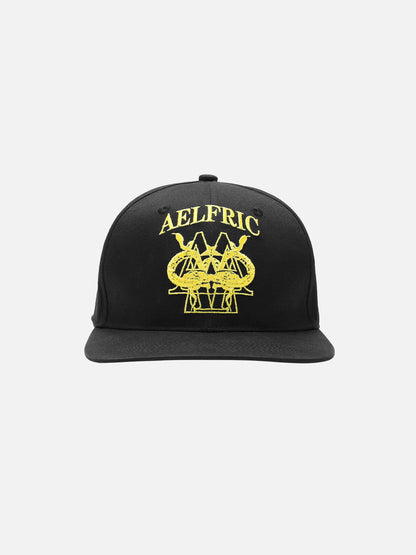 Embroidered Structured Snapback Cap