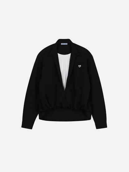 Aelfric Eden Deep V-Neck Layered Sweatshirt