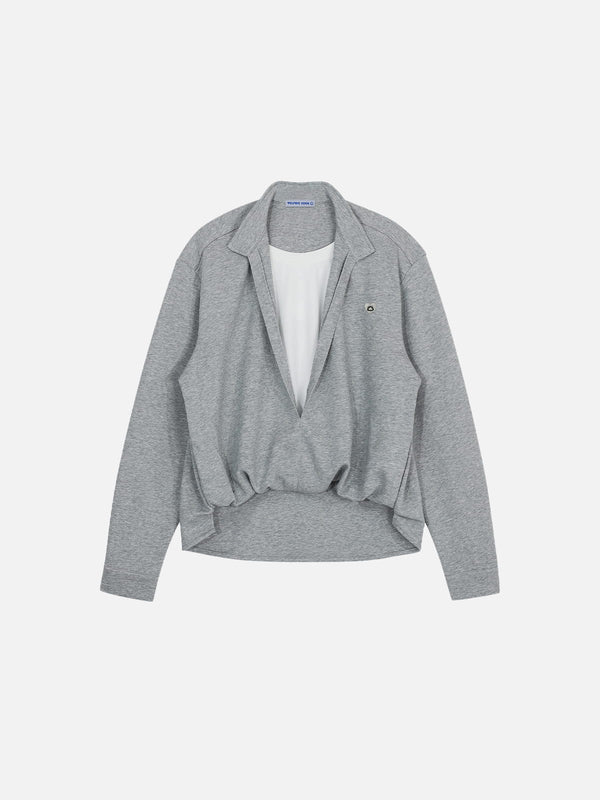 Aelfric Eden Deep V-Neck Layered Sweatshirt