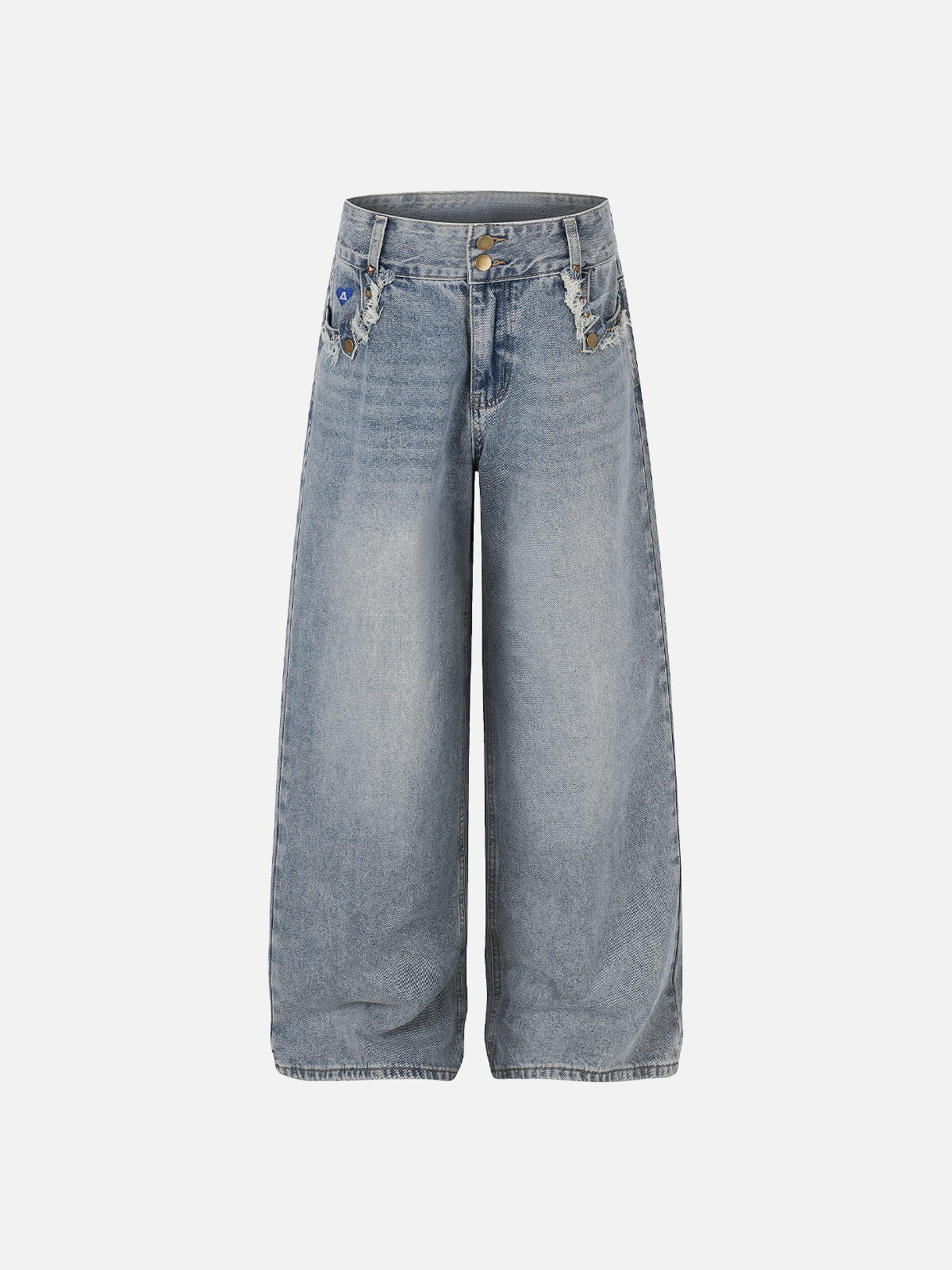 Aelfric Eden Washed Frayed Jeans