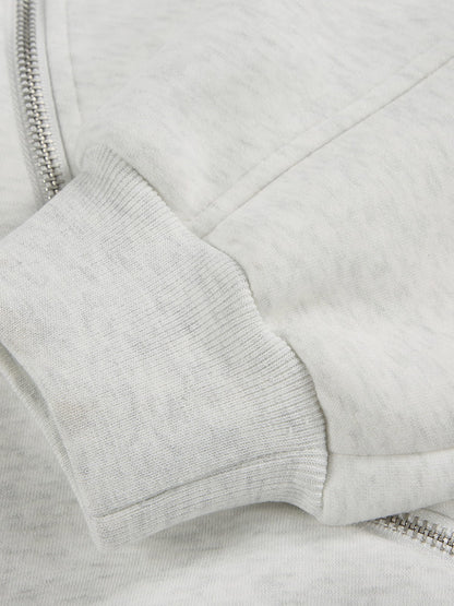 Aelfric Eden Boxy Curved Zip Up Hoodie