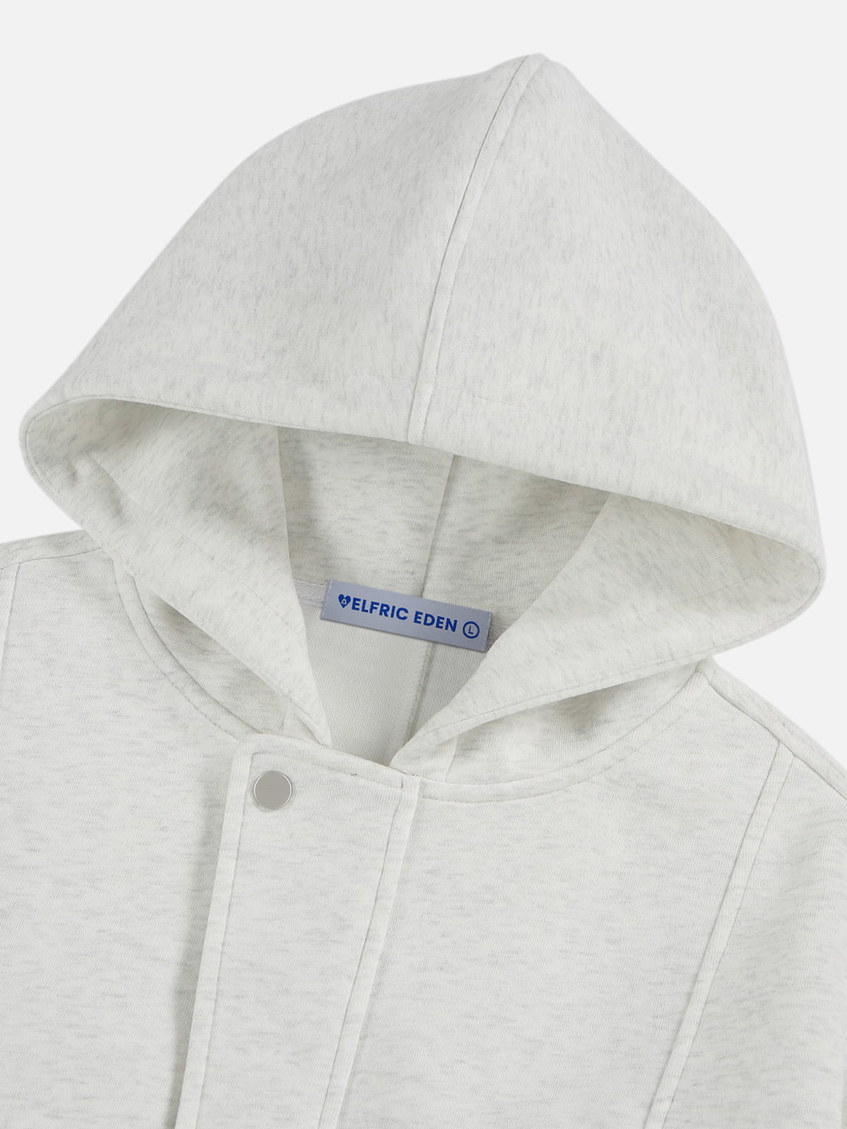 Aelfric Eden Boxy Curved Zip Up Hoodie