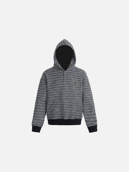 Aelfric Eden Textured Knit Pullover Hoodie