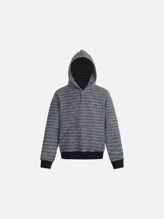 Aelfric Eden Textured Knit Pullover Hoodie