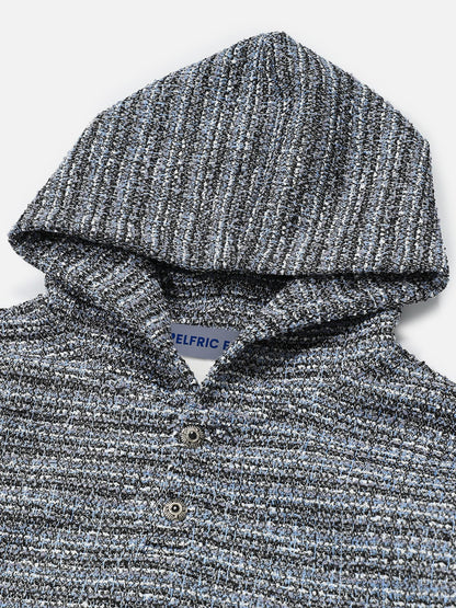 Aelfric Eden Textured Knit Pullover Hoodie