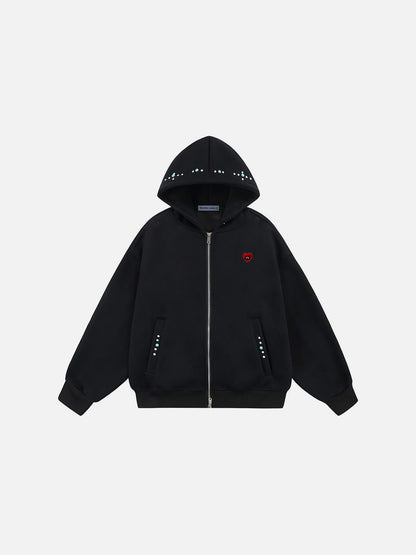 Aelfric Eden Turquoise Zip Up Hoodie