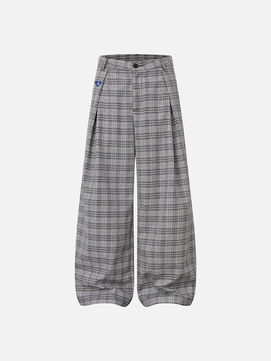 Aelfric Eden Plaid Pleated Baggy Pants