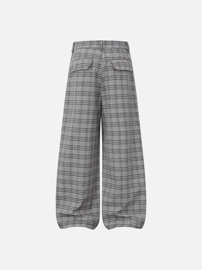 Aelfric Eden Plaid Pleated Baggy Pants