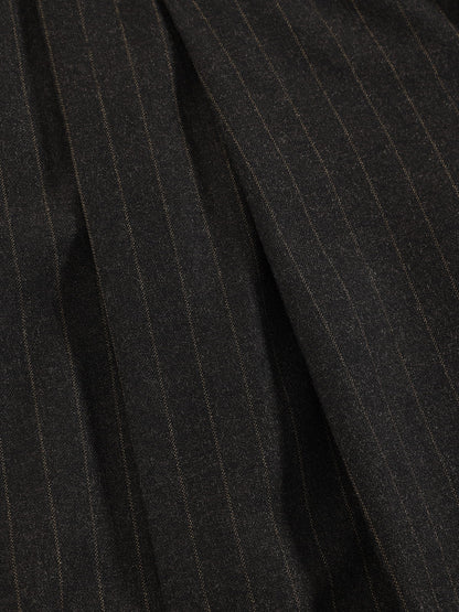 Aelfric Eden Pinstripe Pleated Longline Shorts