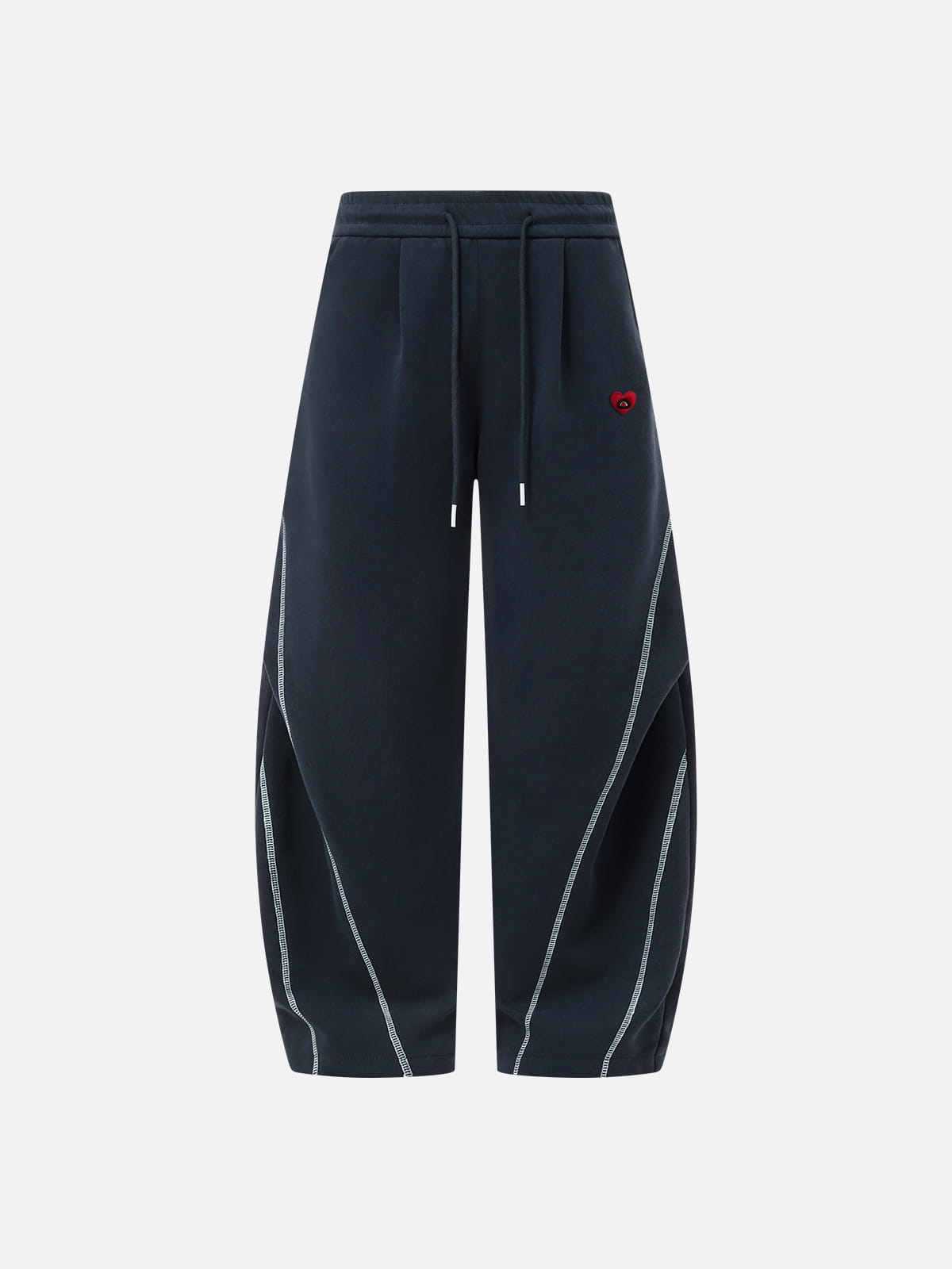 Aelfric Eden Contrast Stitch Baggy Barrel Sweatpants