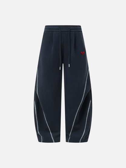 Aelfric Eden Contrast Stitch Baggy Barrel Sweatpants