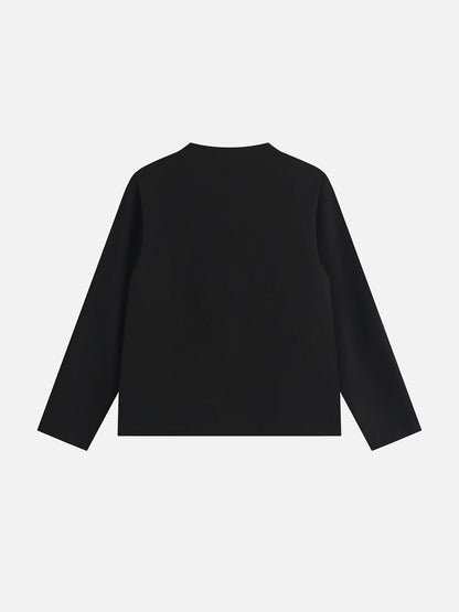 Aelfric Eden Button Panel Long Sleeve Tee