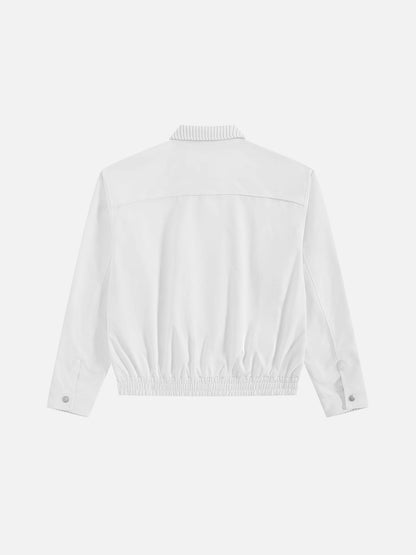 Aelfric Eden Boxy Reversible Striped Collar Jacket