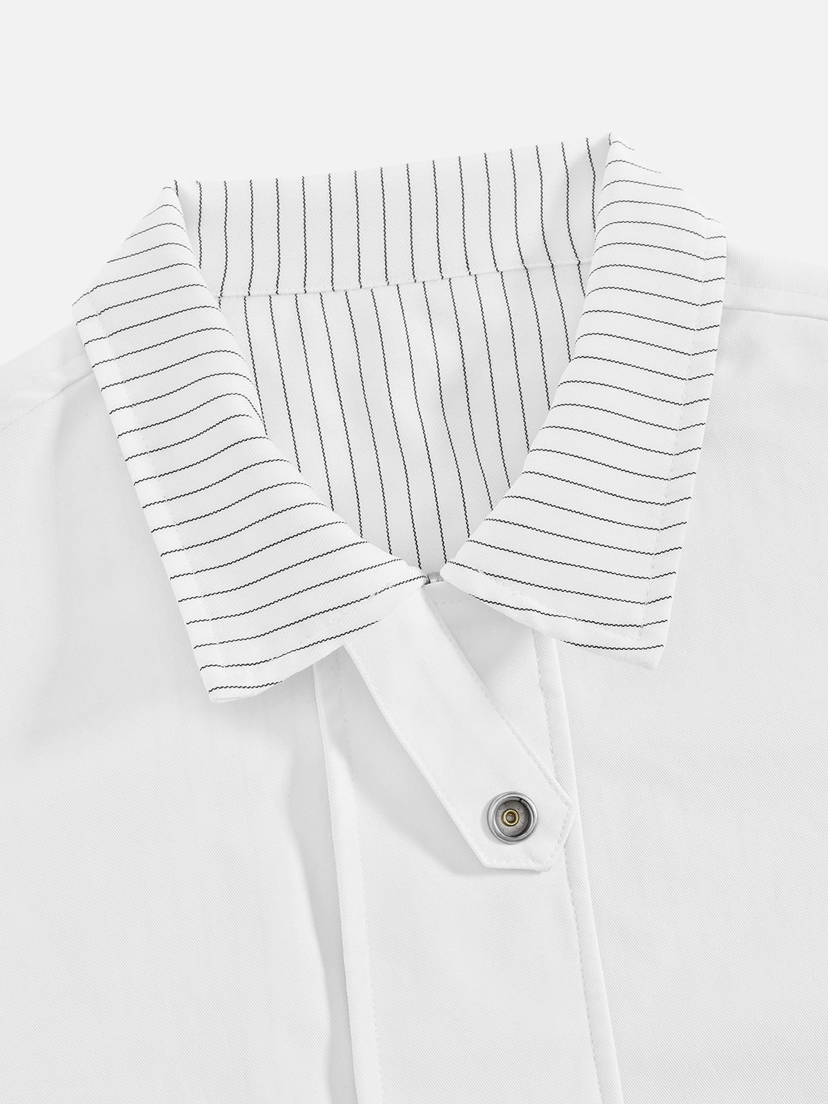 Aelfric Eden Boxy Reversible Striped Collar Jacket