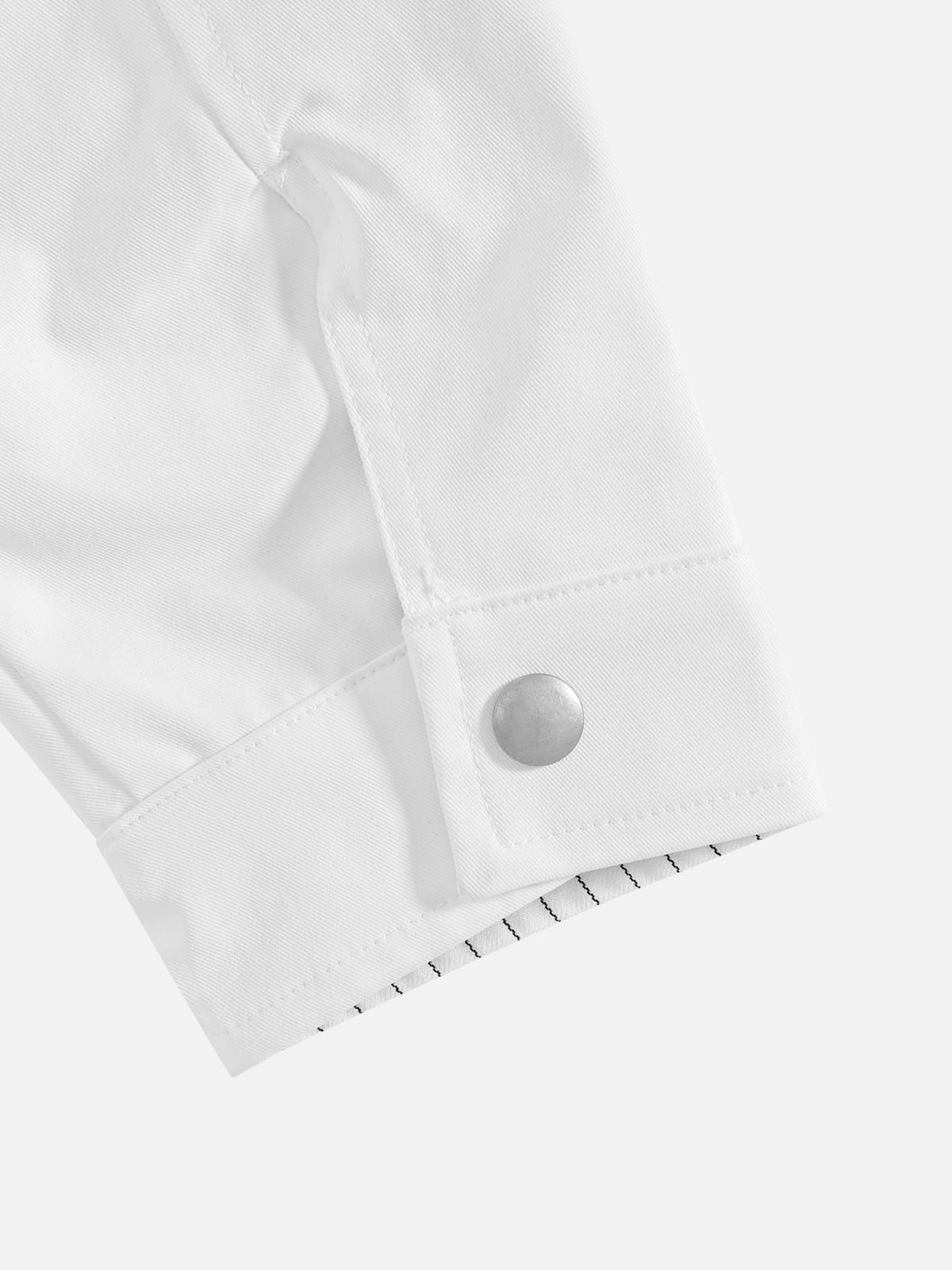 Aelfric Eden Boxy Reversible Striped Collar Jacket