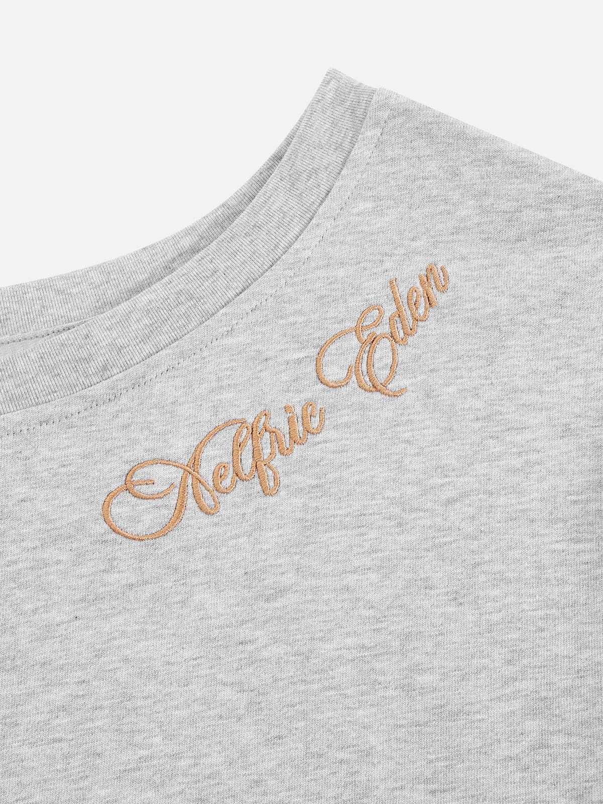 [Pre-Order] Aelfric Eden Dachshund Embroidery Off-The-Shoulder Tee
