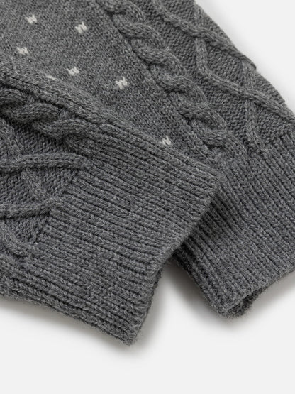 Aelfric Eden Cable Knit Distressed Cardigan