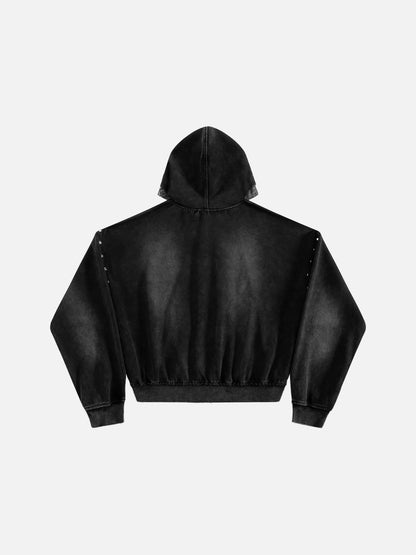 [Pre-Order] Aelfric Eden Boxy Leopard Hood Zip Up Hoodie