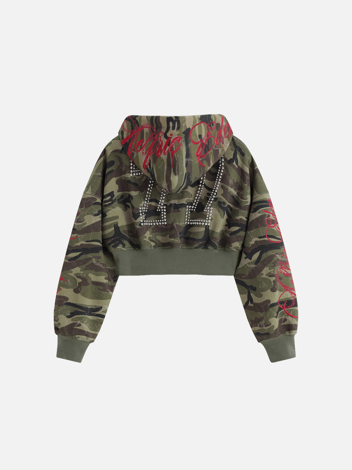 [Pre-Order] Aelfric Eden Cropped CAMO Zip Up Hoodie