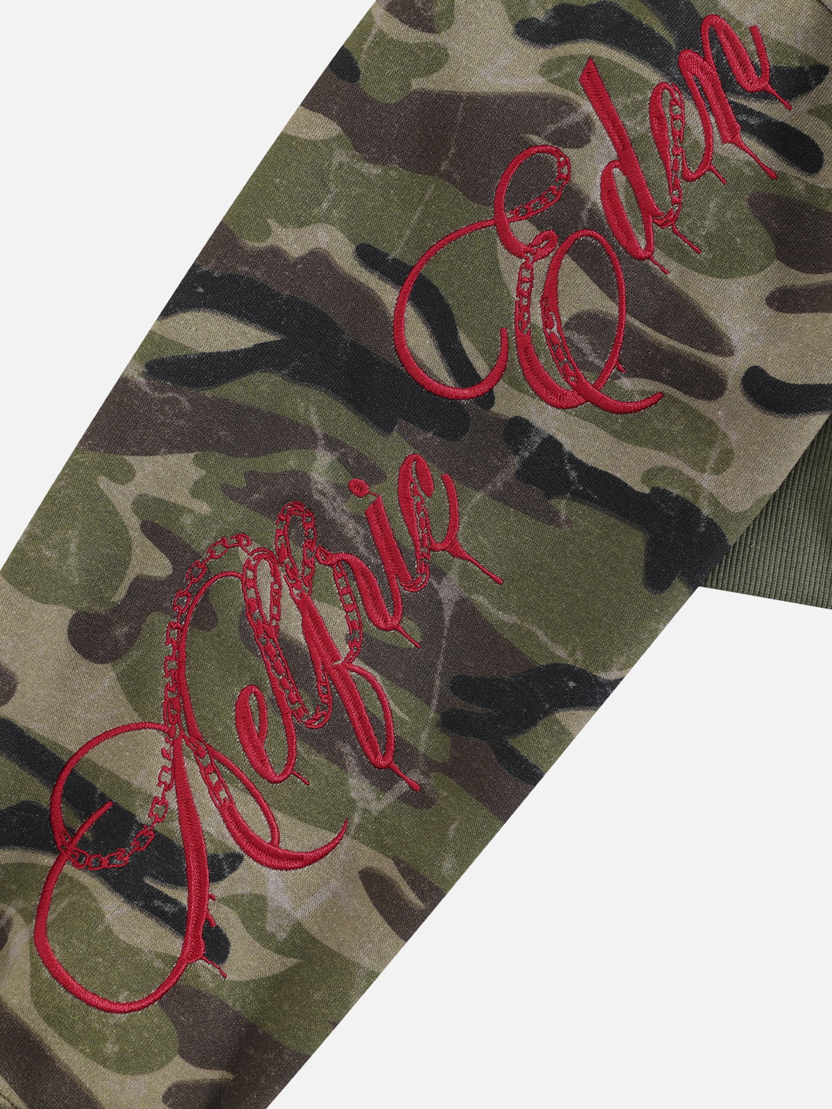 [Pre-Order] Aelfric Eden Cropped CAMO Zip Up Hoodie