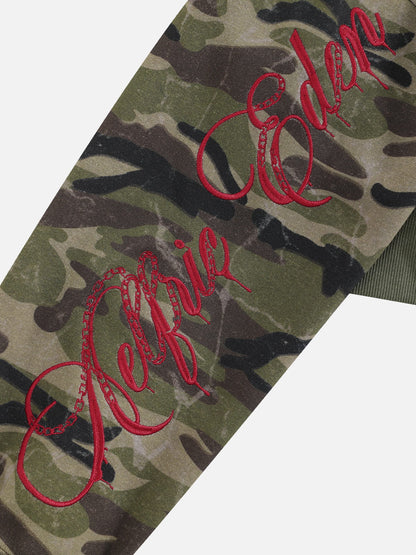 [Pre-Order] Aelfric Eden Cropped CAMO Zip Up Hoodie