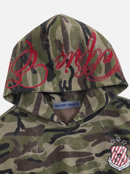 [Pre-Order] Aelfric Eden Cropped CAMO Zip Up Hoodie