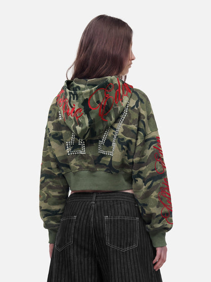 [Pre-Order] Aelfric Eden Cropped CAMO Zip Up Hoodie