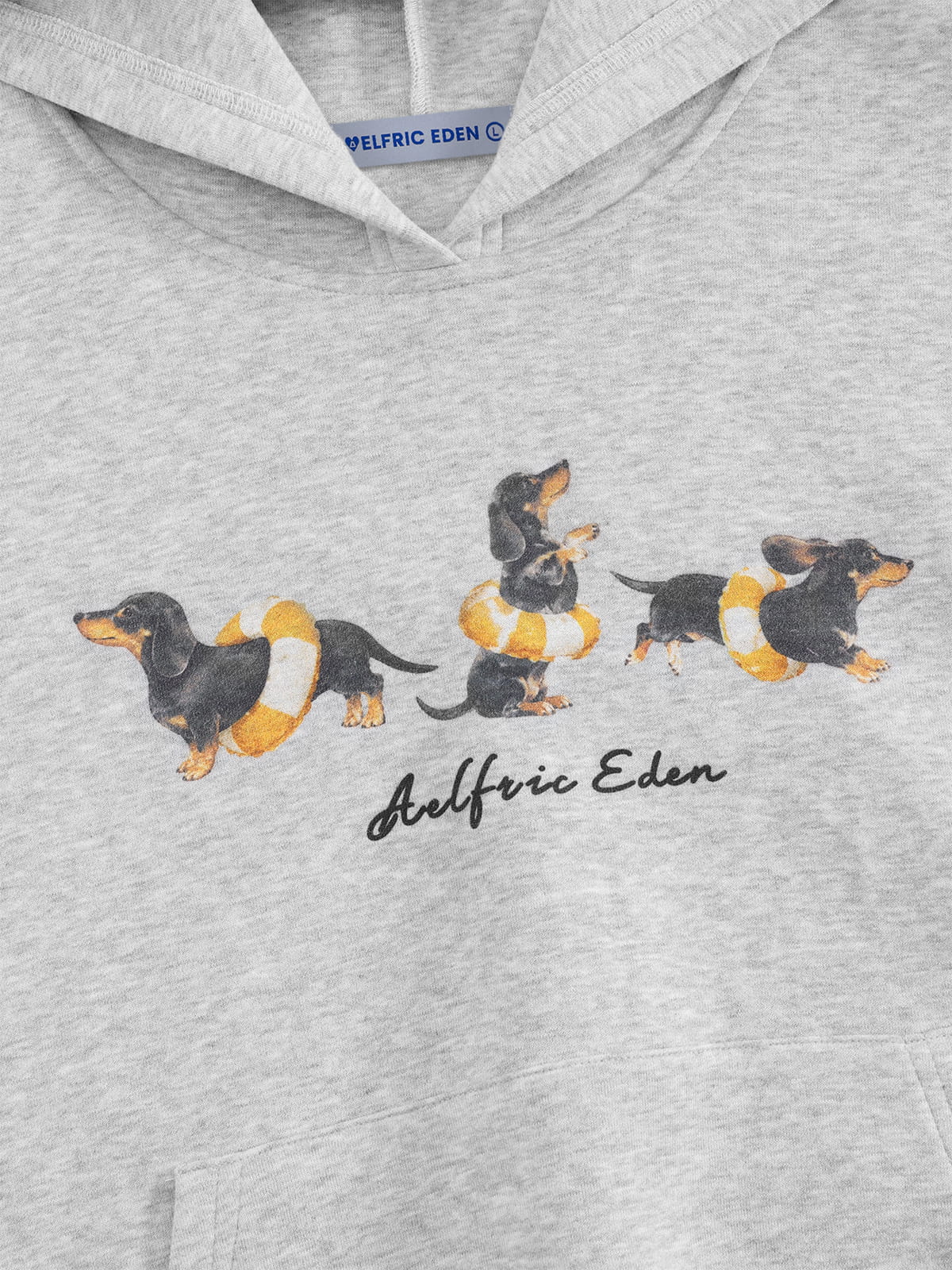 [Pre-Order] Aelfric Eden Boxy Dachshund Graphic Pullover Hoodie