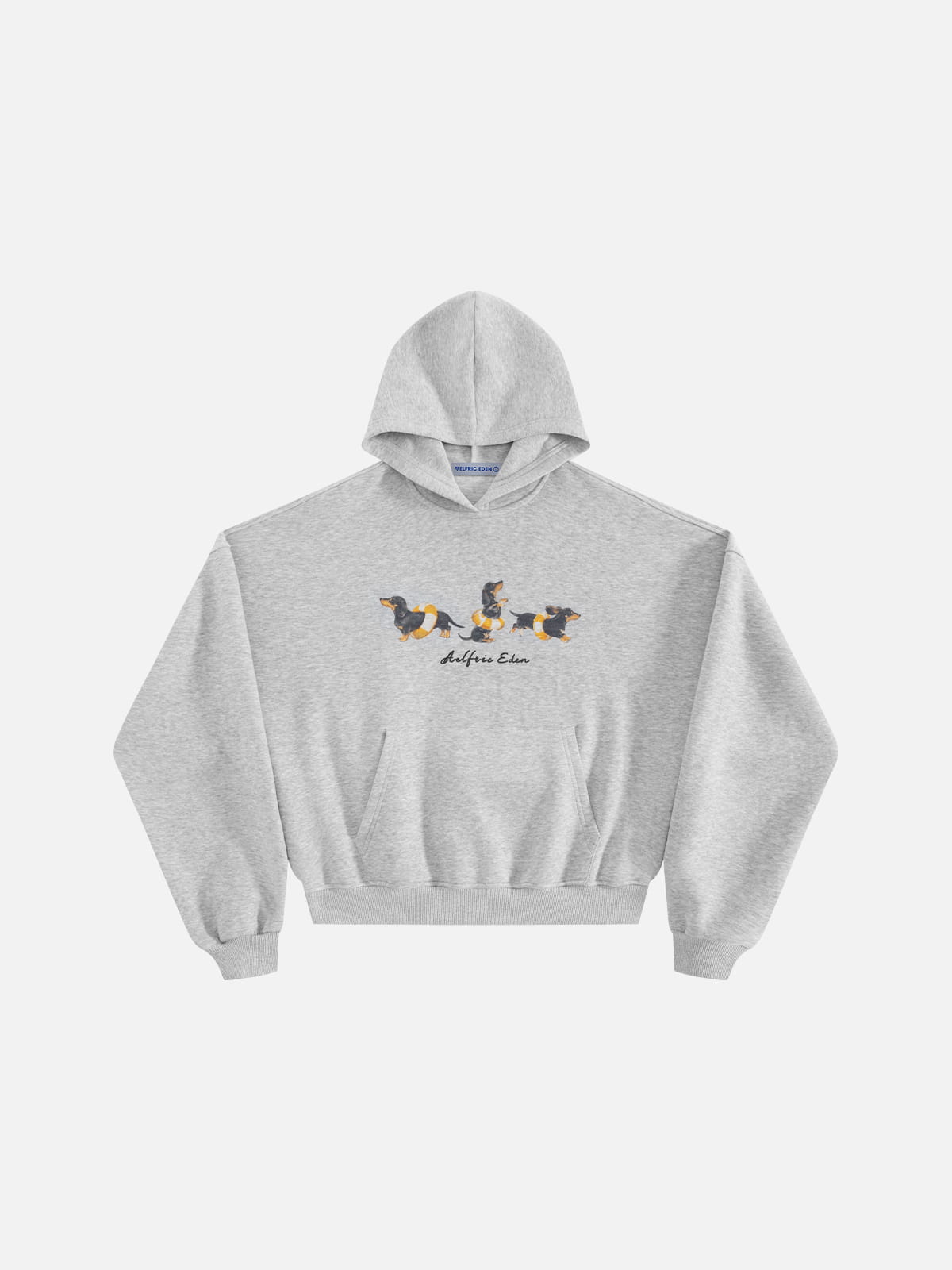 [Pre-Order] Aelfric Eden Boxy Dachshund Graphic Pullover Hoodie