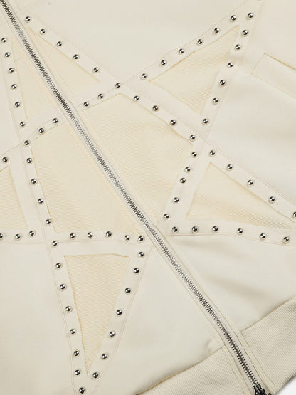 Aelfric Eden Studded Star Zip Up Hoodie