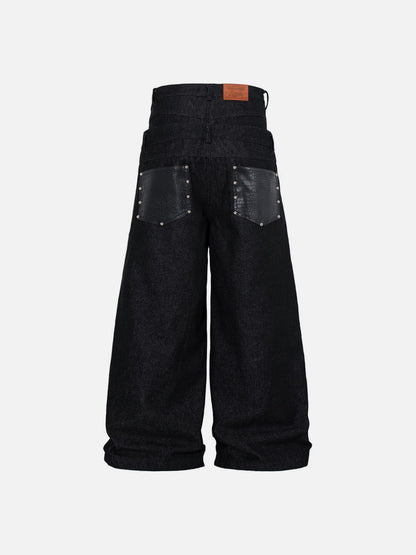 Aelfric Eden Double Waist Baggy Barrel Jeans