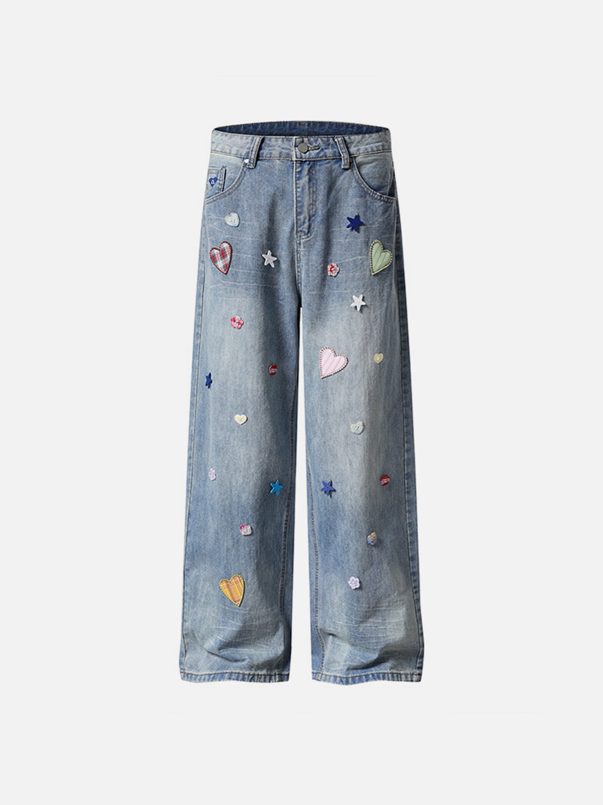 Aelfric Eden Heart Star Patchwork Jeans