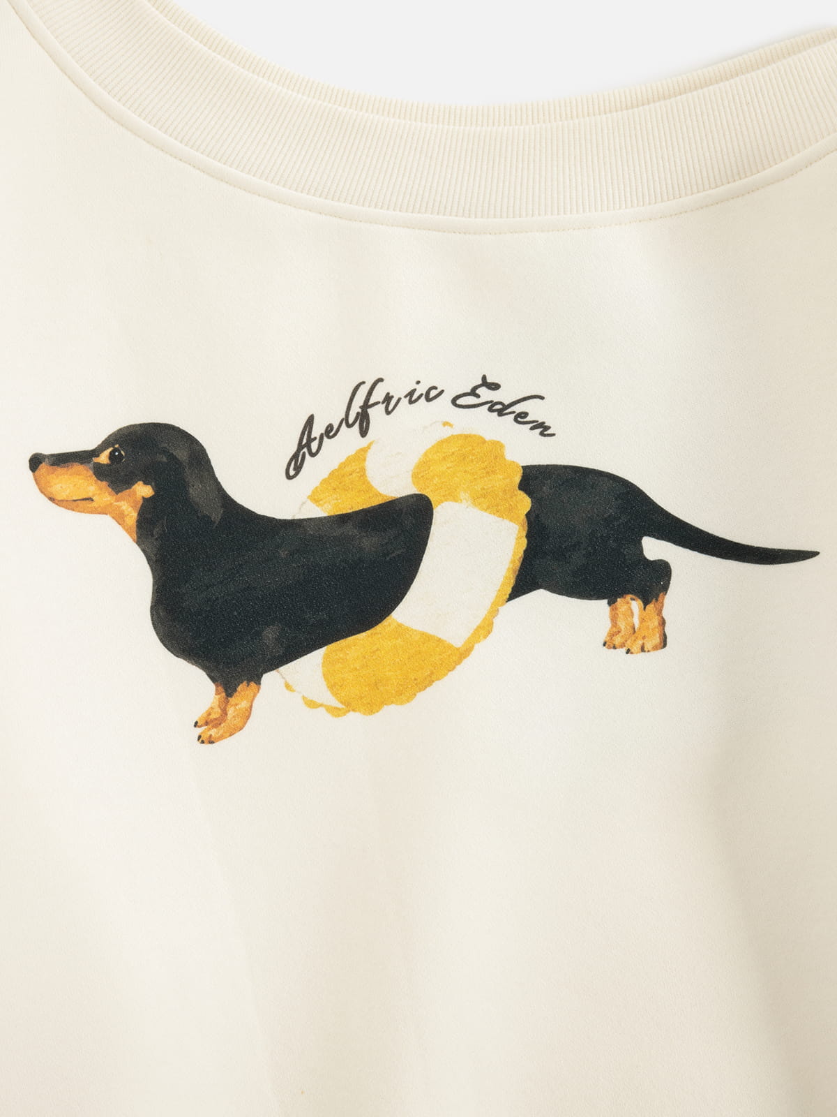 [Pre-Order] Aelfric Eden Dachshund Off-The-Shoulder Sweatshirt