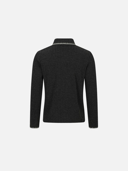 Aelfric Eden Contrast Stitch Polo Sweater